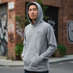 Dikotomy rock n roll skeleton hand rock on pullover skater hoodie Size Large